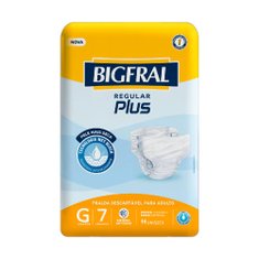 Fralda Geriatrica Bigfral Plus Regular G 7 Unidades