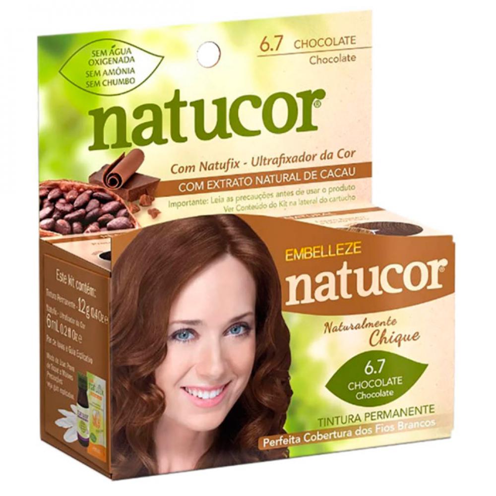 Tinta de Cabelo Natucor Naturalmente Chique Chocolate 6.7