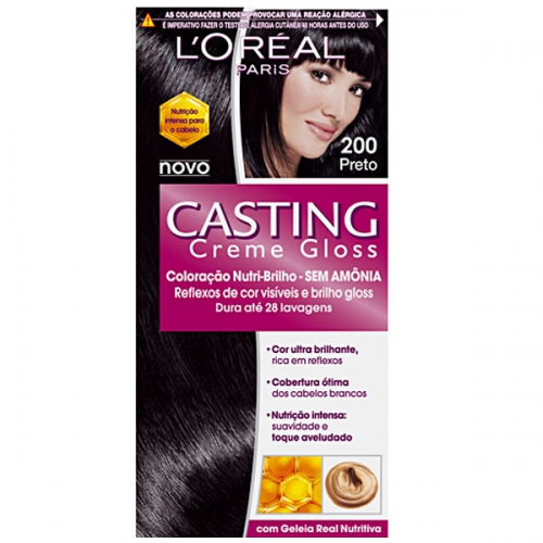 Coloração Casting Creme Gloss 200 Preto L'Oréal Paris