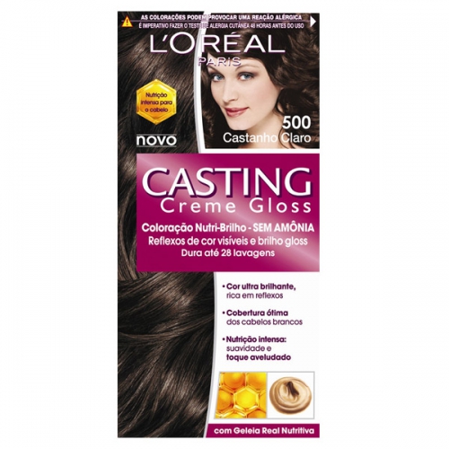 Tintura Creme Gloss L`Oreal Casting 500 Castanho Claro