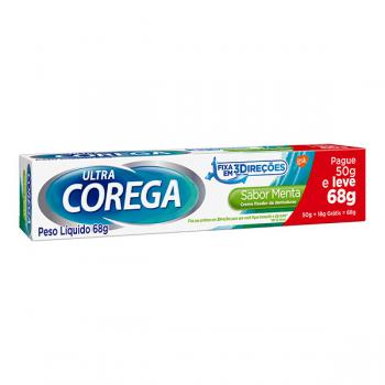 Creme Fixador de Dentadura Ultra Corega Sabor Menta 68G