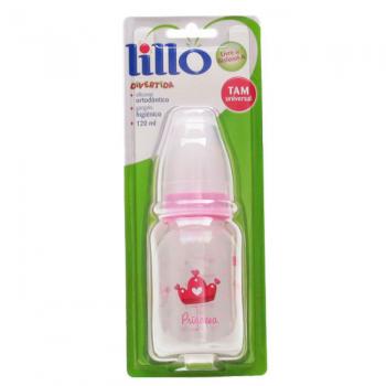 Mamadeira Lillo Divertida 120ml Ortodontica Silicone Tamanho Universal