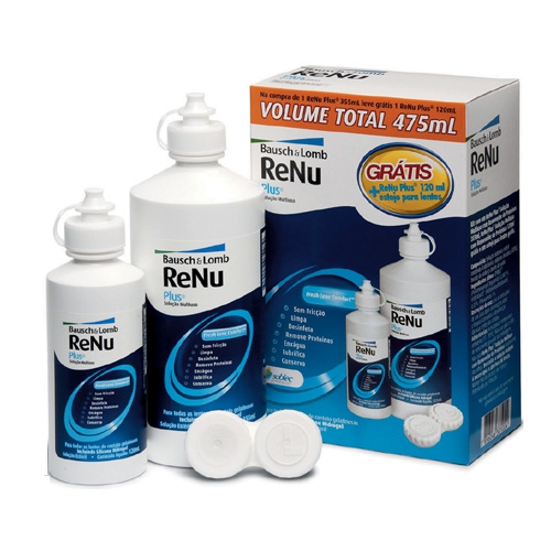 Renu Plus 355ml Gratis 120ml + Estojo De Lentes