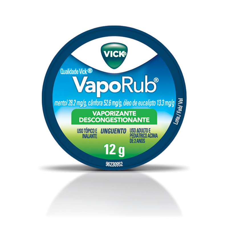 Vick Vaporub 28,2mg + 52,6mg + 13,3mg 12g