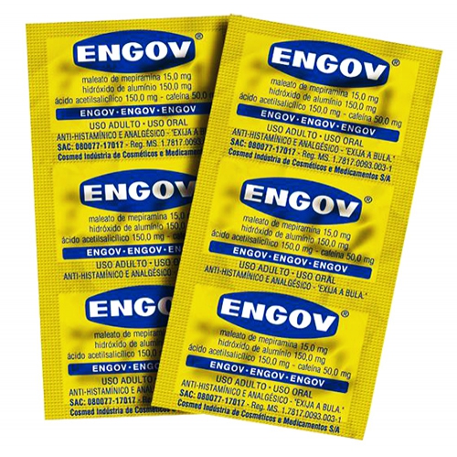 Engov 15mg + 150mg +150mg + 50mg 6 Comprimidos