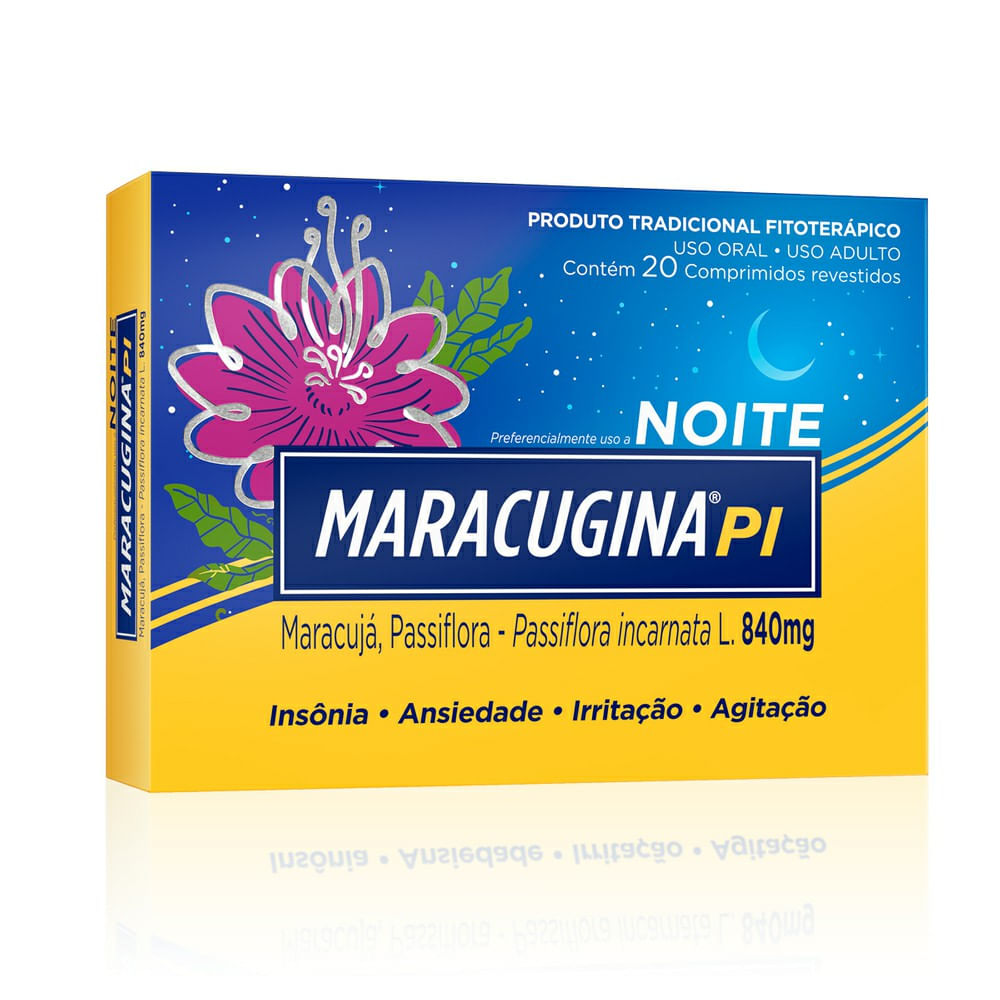 Maracugina PI Noite com 20 comprimidos 840mg