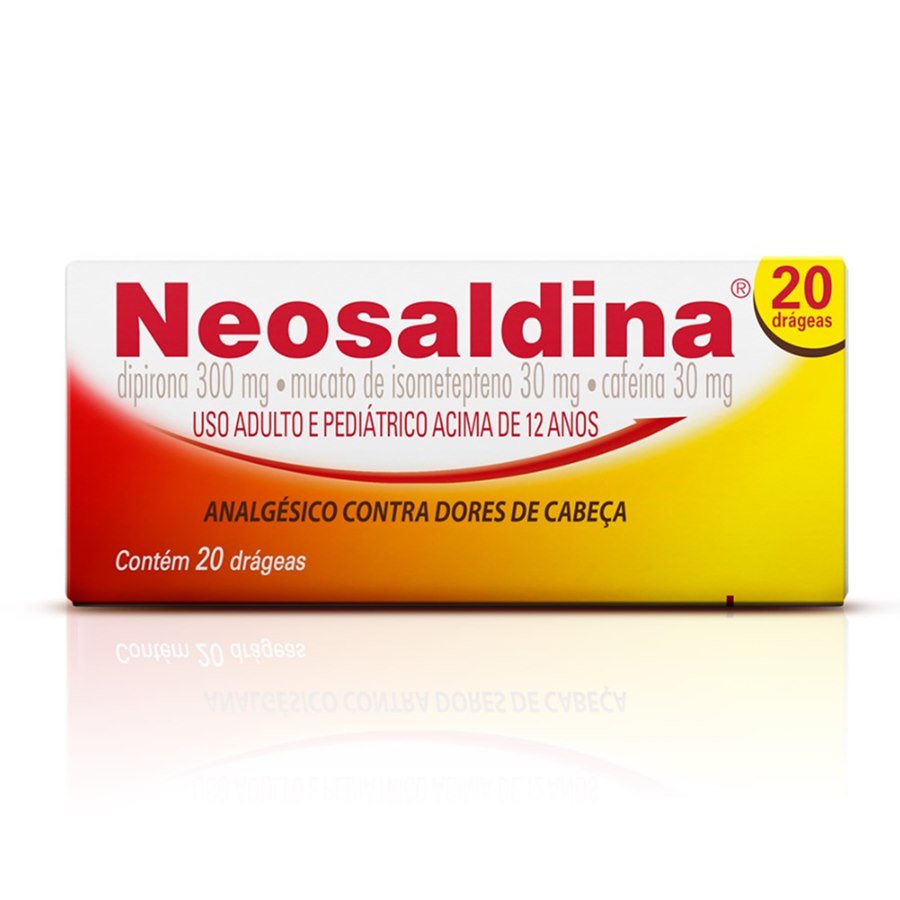 Neosaldina 30mg + 300mg + 30mg 20 Comprimidos