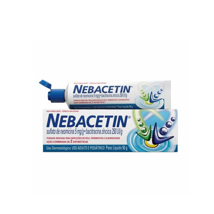 Nebacetin 250UI/g + 5mg/g Pomada 50G