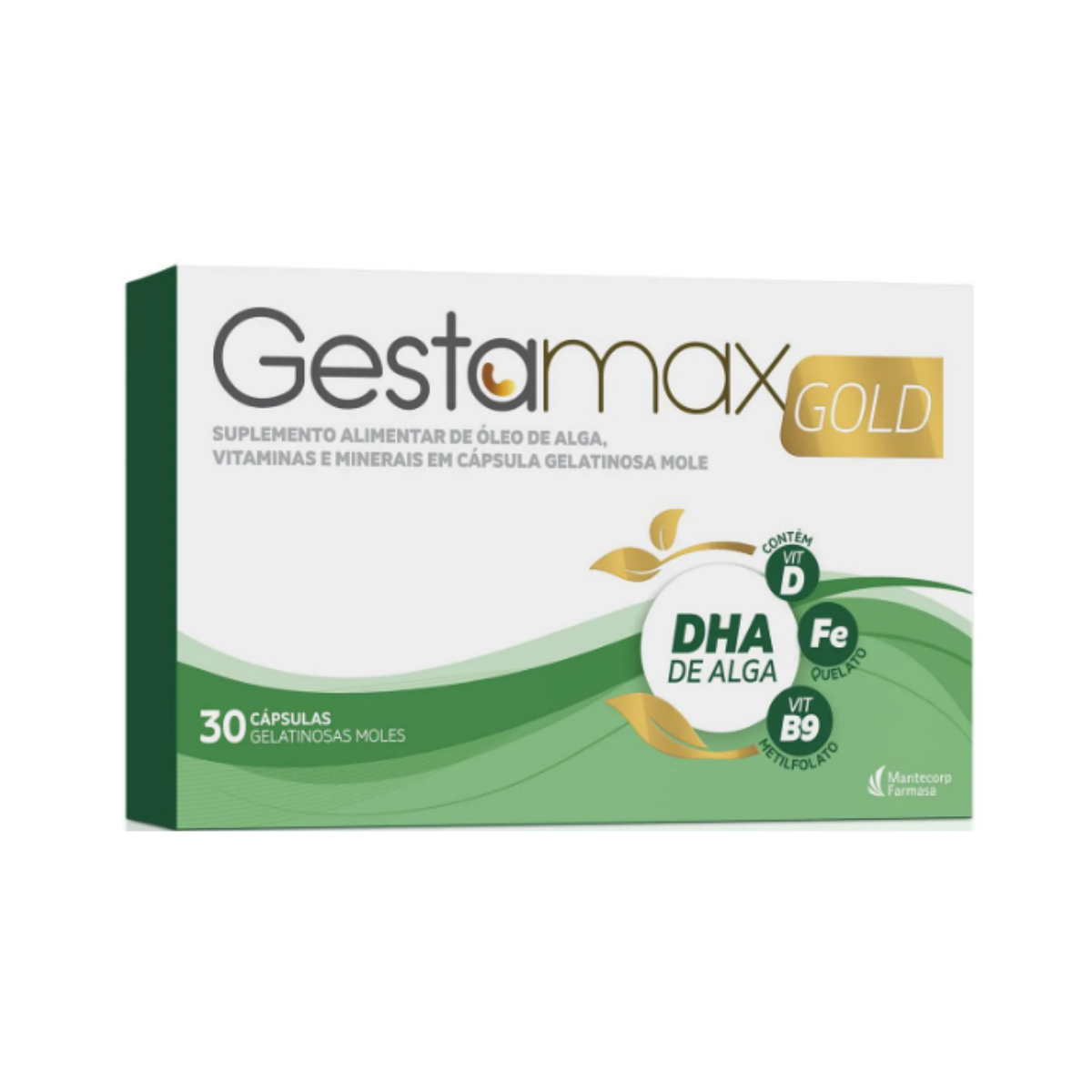 Polivitamínico Gestamax Gold Para Gestantes Mantecorp 30 Cápsulas