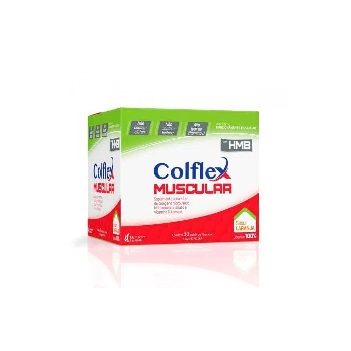 Colflex Muscular Sabor Laranja 30 Sachês de 12g