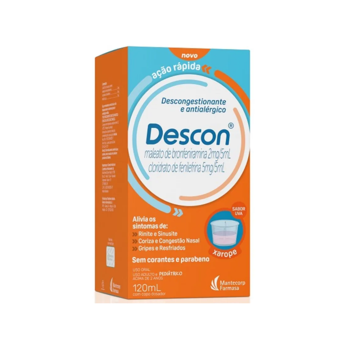 Descon Xarope Cosmed 0,4mg/ml + 1mg/ml 120ml