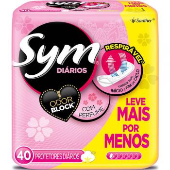 Absorvente Diario Sym com Perfume 40 unidades