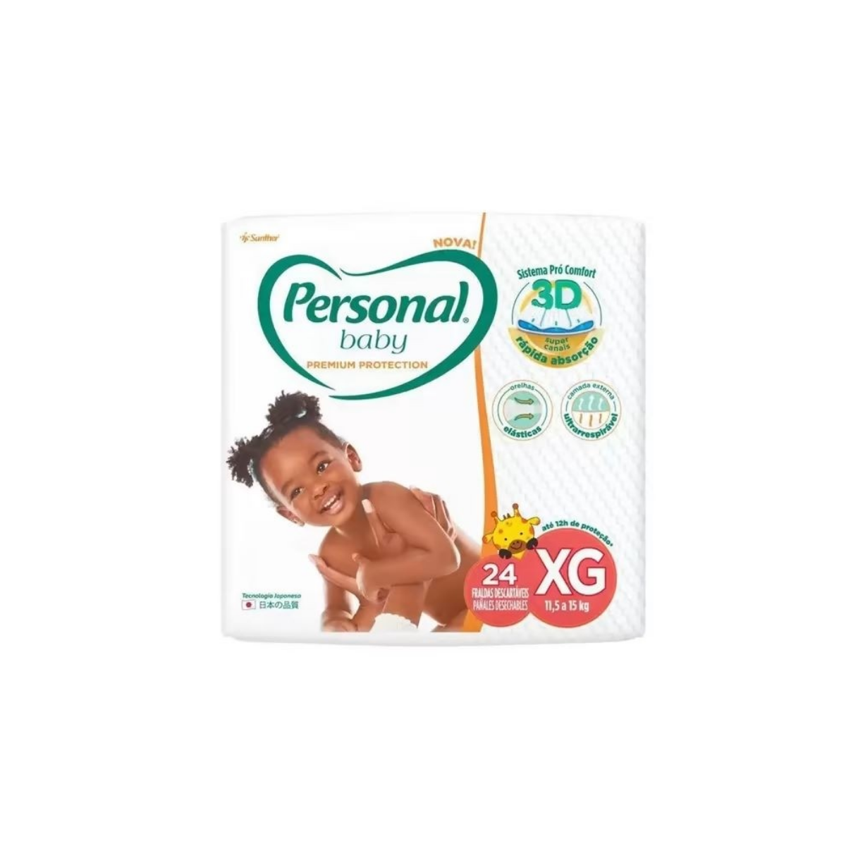 Fralda Personal  Baby Premium Protection XG  24 Unidades