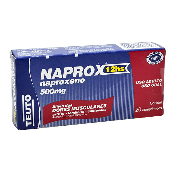 NAPROX 500MG COM 20 COMPRIMIDOS