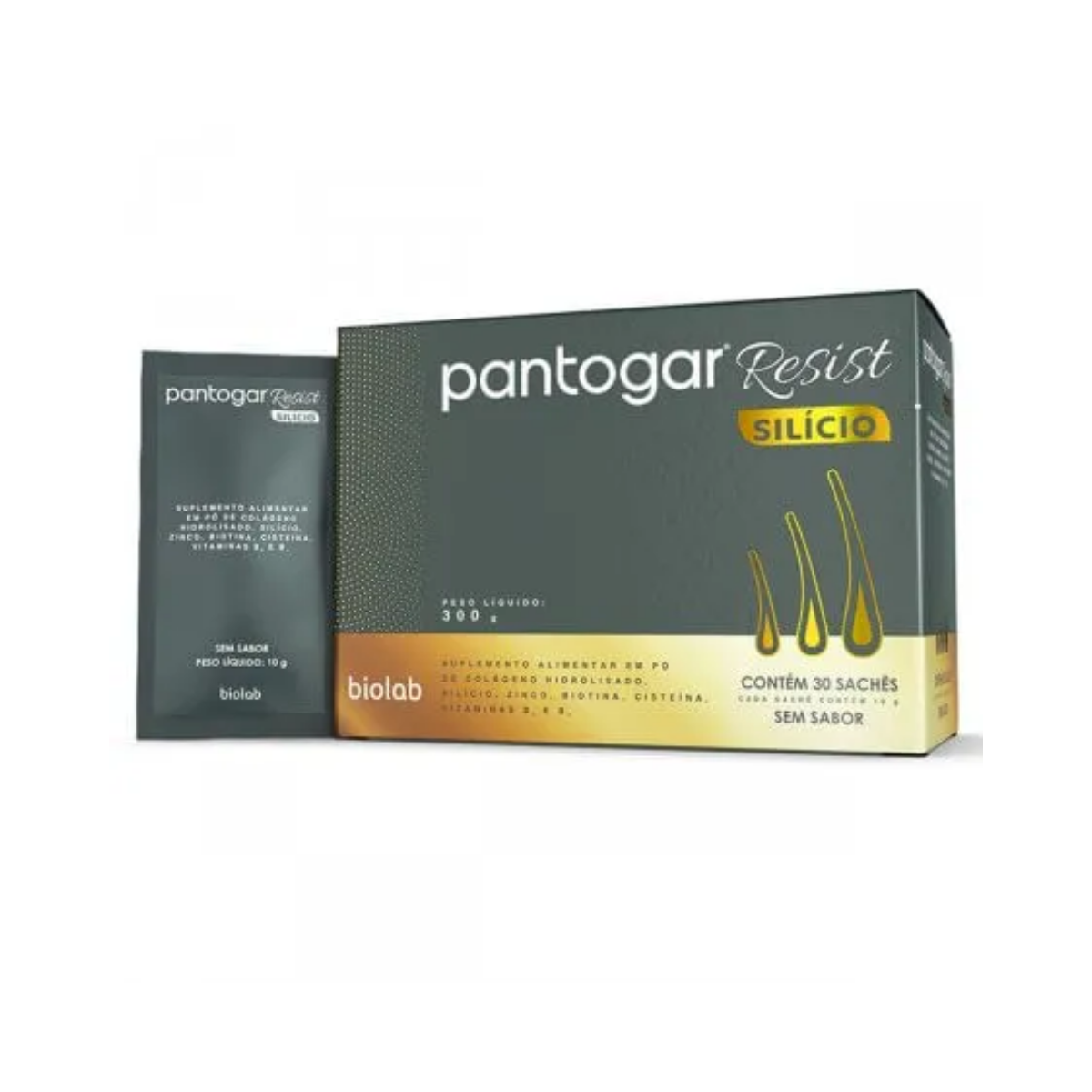 Pantogar Resist Silício 10G 30 Sachês