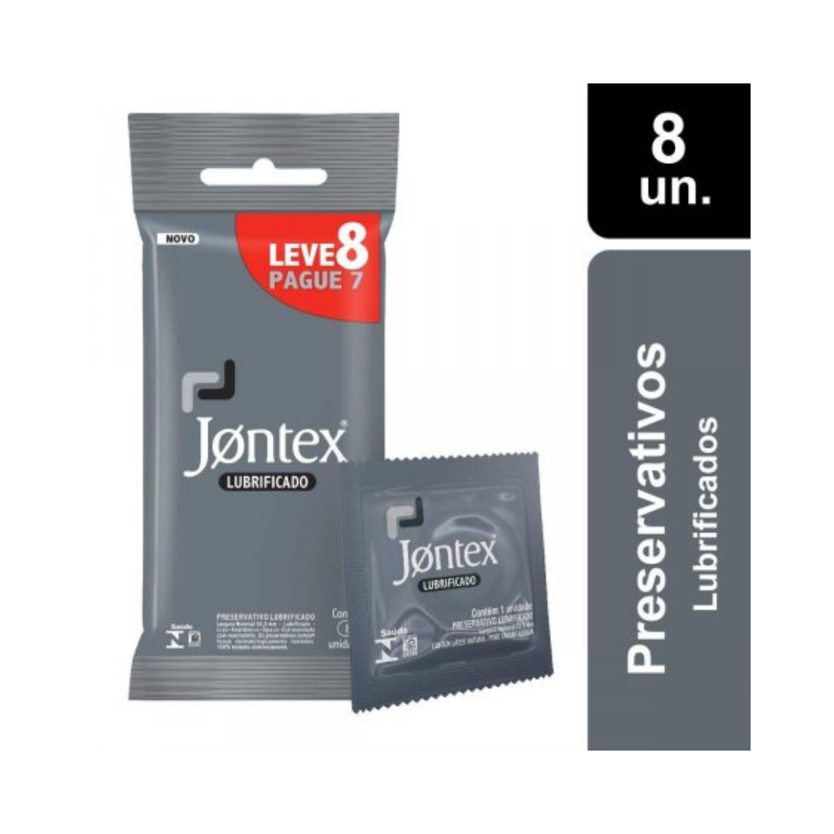 Camisinha Jontex Lubrificado 8 Unidades