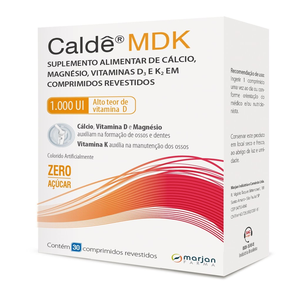 Calde MDK 1.000UI 30 Comprimidos