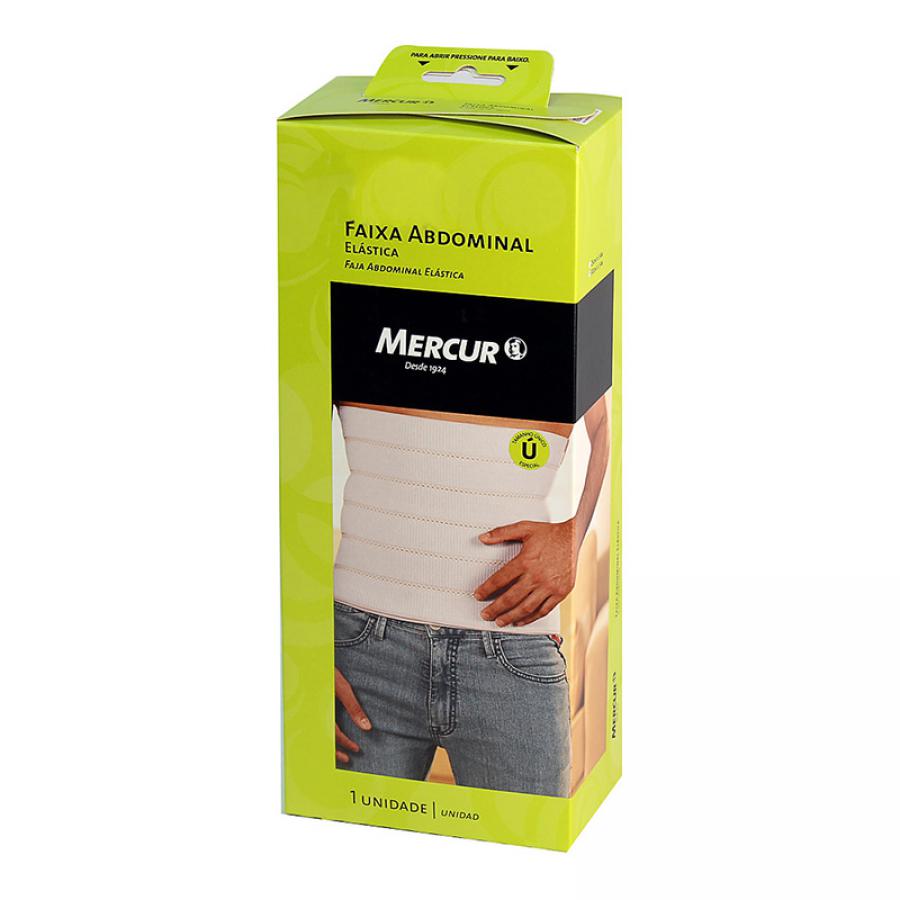 Faixa Abdominal Elástica Ajustável 30x140  Mercur