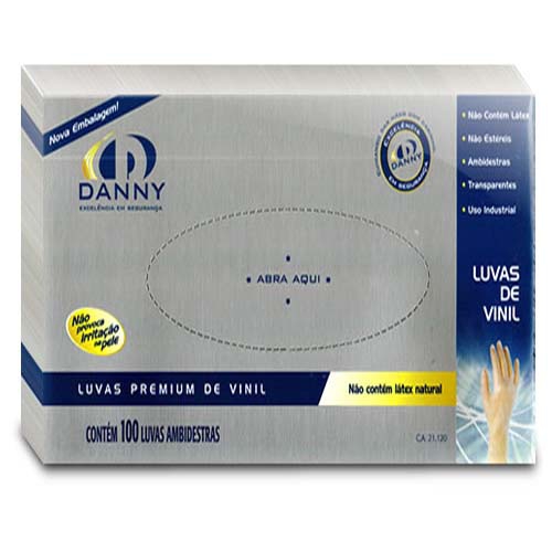 LUVA DESC.C/100 VINIL DANNY G