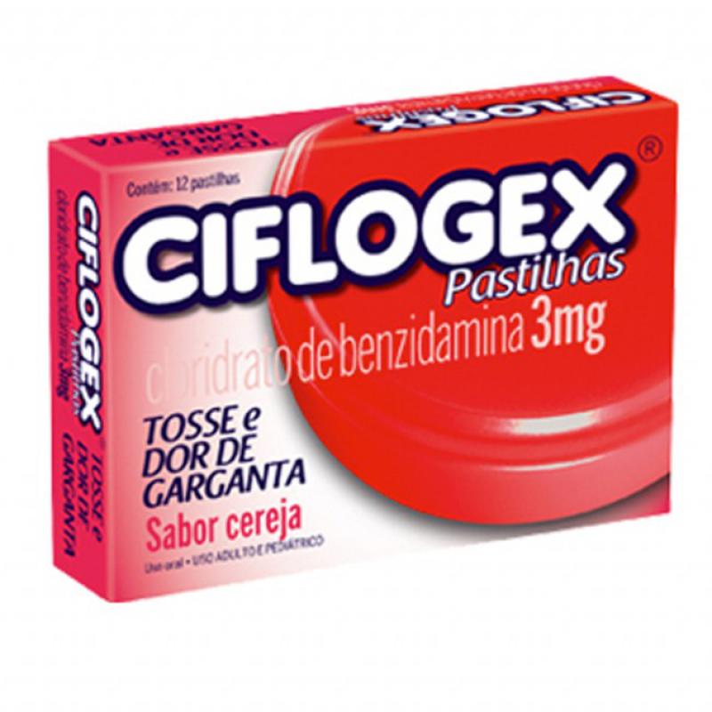 Ciflogex Sabor Cereja 12 Pastilhas