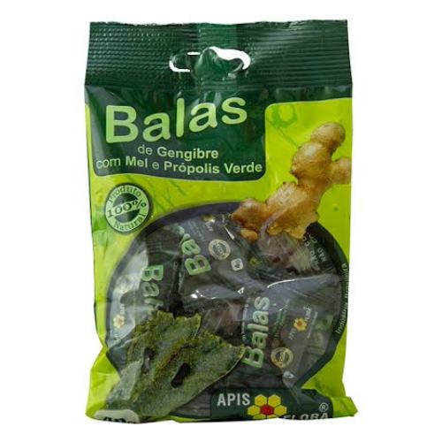 Balas Apis Flora gengibre com mel e propolis verde com 40g