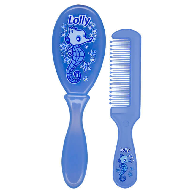 KIT LOLLY OCEAN PENTE+ESCOVA AZUL (COD:7054)