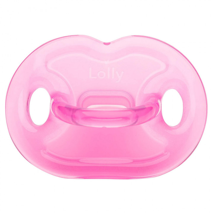 Chupeta Lolly Silicone Ortodontica Tam 2 Rosa