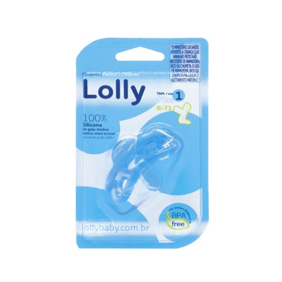 Chupeta Lolly Baby 6+ meses  azul