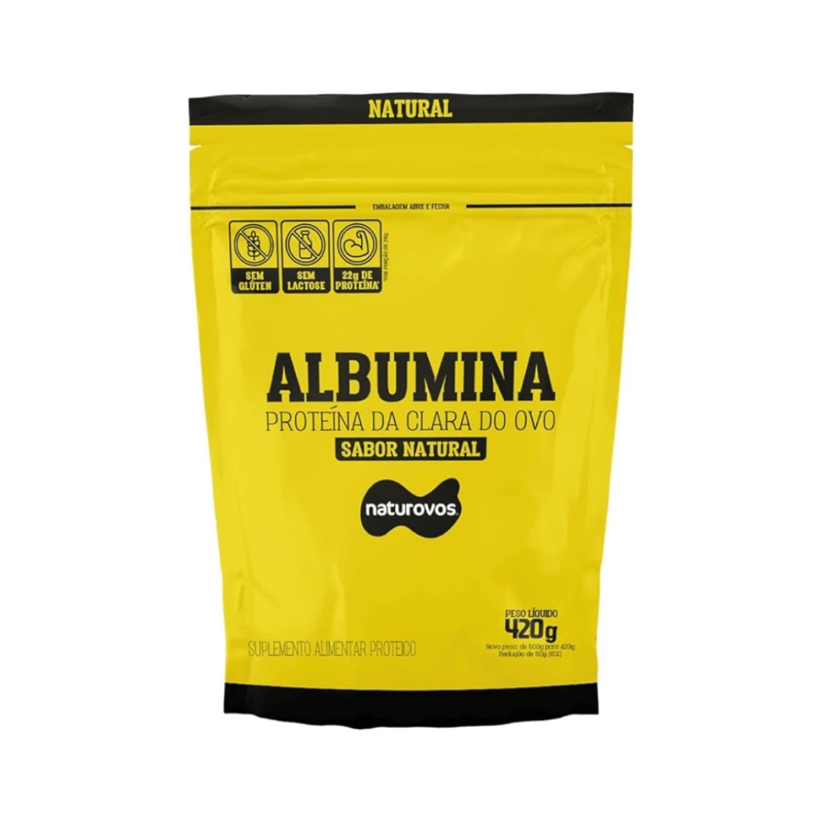 Albumina Naturovos Baunilha 450g