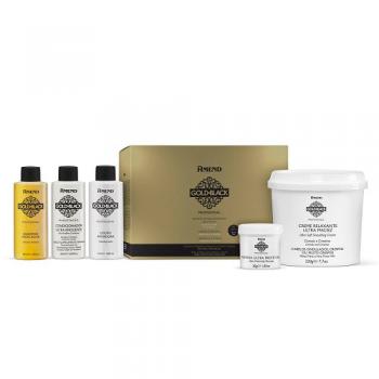 Kit de Relaxamento para Cabelos Amend Gold Black Guanidina