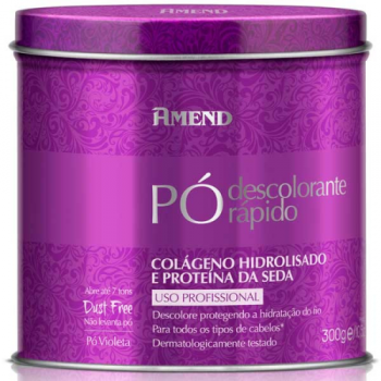 Po Descolorante Rapido Amend Colageno Hidrolisado e Proteina da Seda 300g