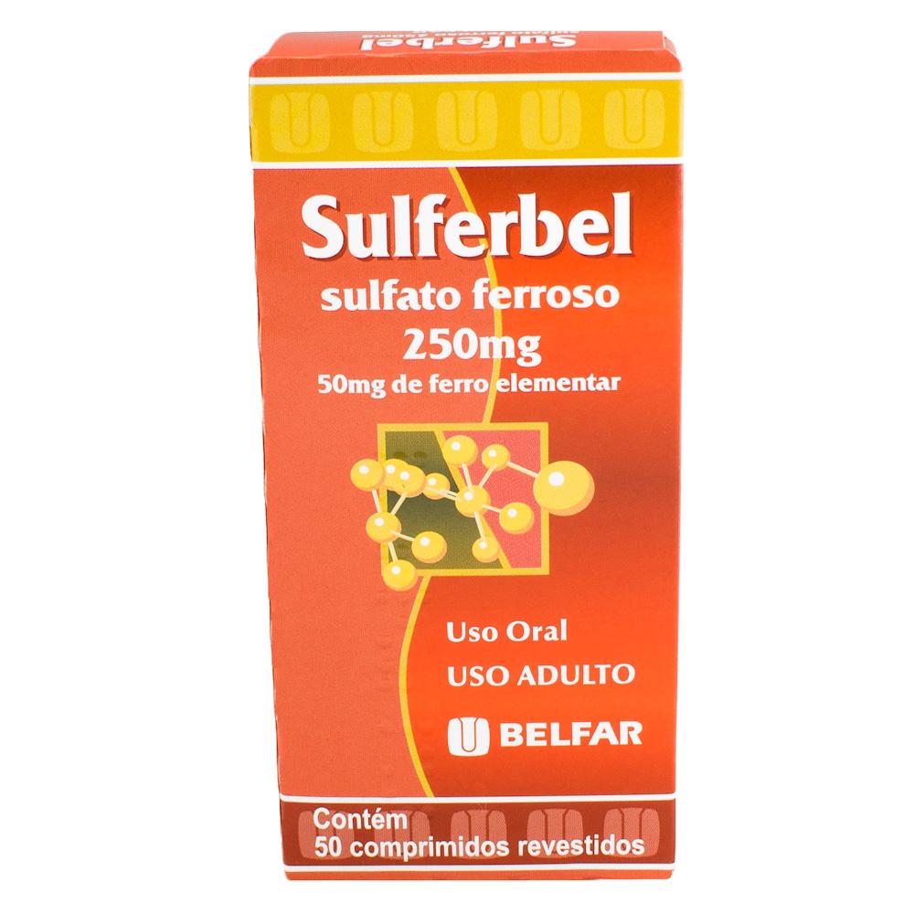 Sulferbel 40mg com 50 comprimidos revestidos Belf