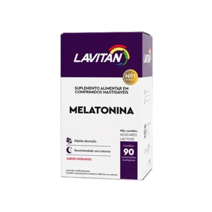 Lavitan Melatonina Morango 150 Comprimidos