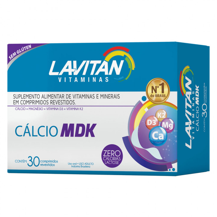 Lavitan Calcio MDK com 30 Comprimidos