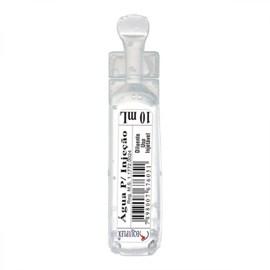 AGUA PARA INJECAO EQUIPLEX AMPOLA 10ML