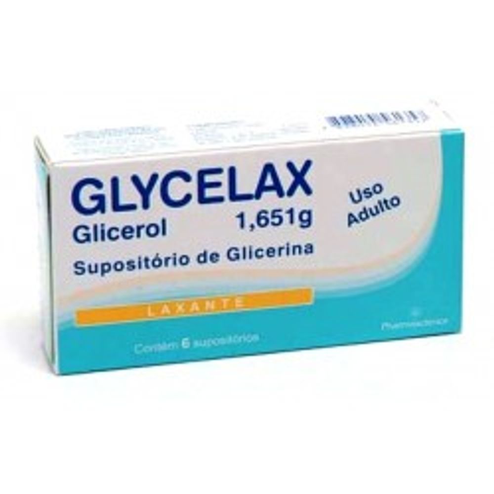 Glycelax Supositorio com 6 Comprimidos Adulto