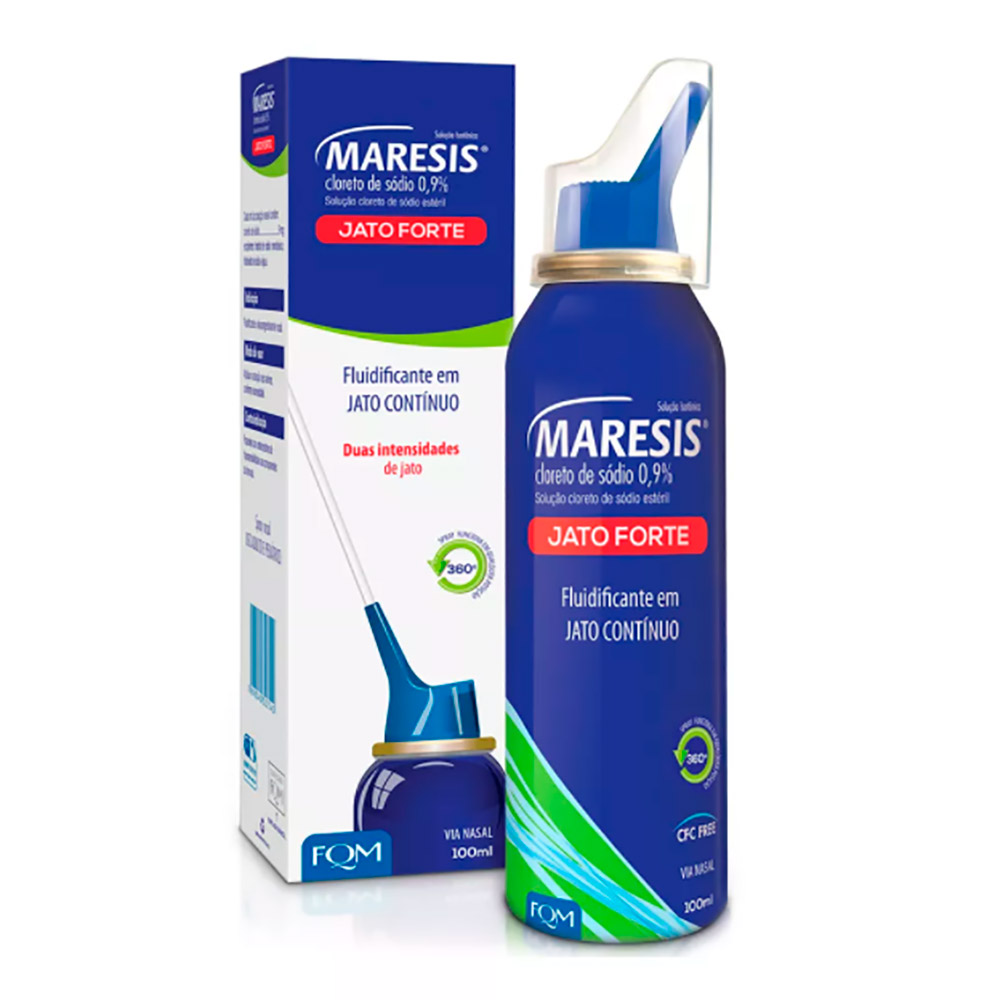 Maresis 9mg/mL, frasco spray com jato forte com 150mL de solução de uso nasal