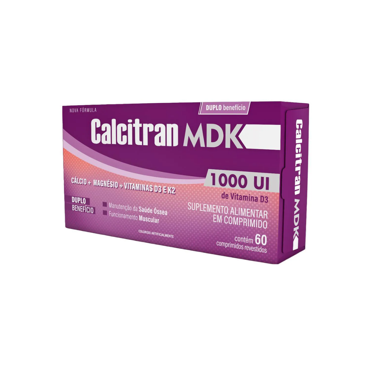 Cálcio Calcitran MDK 1000UI 60 Comprimidos