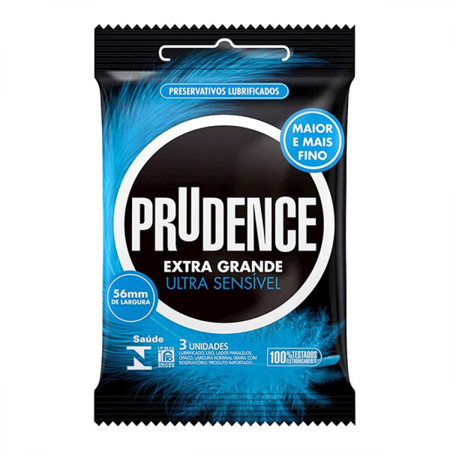 Preservativo Prudence ultrassensivel com 3 unidades