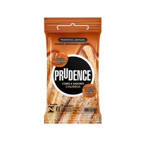 Preservativo Prudence churros com 3 unidades