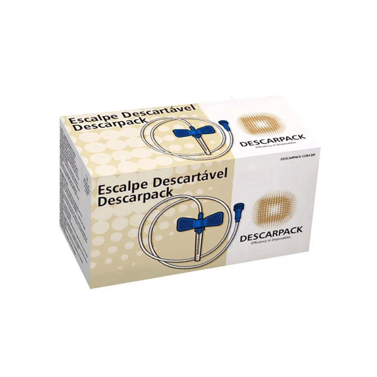 Scalp 23G Descartável Luer Lock 100 Unidades Descarpack