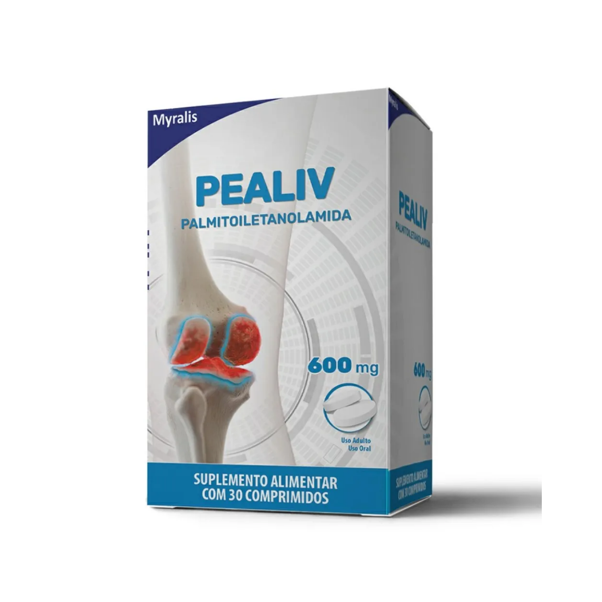 Suplemento Alimentar Pealiv 600mg com 30 Comprimidos