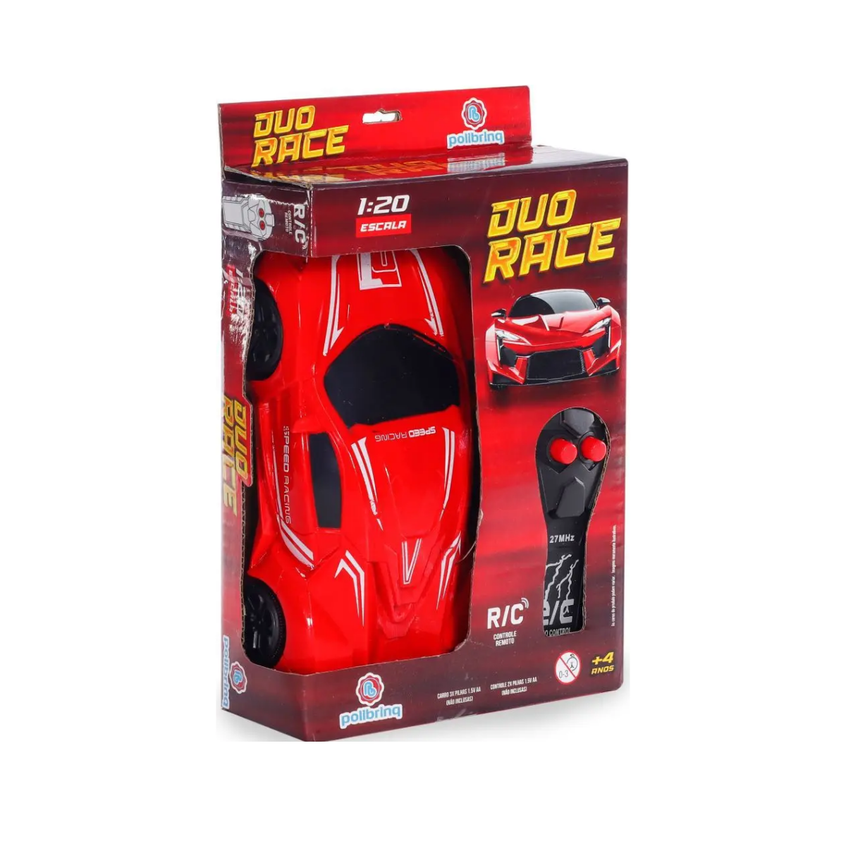 Carrinho Controle Remoto Duo Race Polibrinq