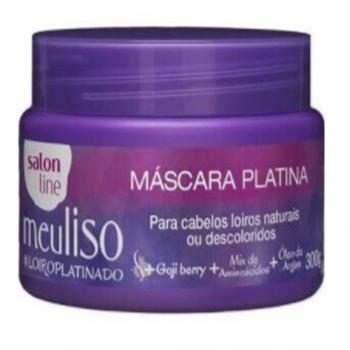 Máscara de Hidratação Meu Liso Platina Loiro Platinado Salon Line 300g