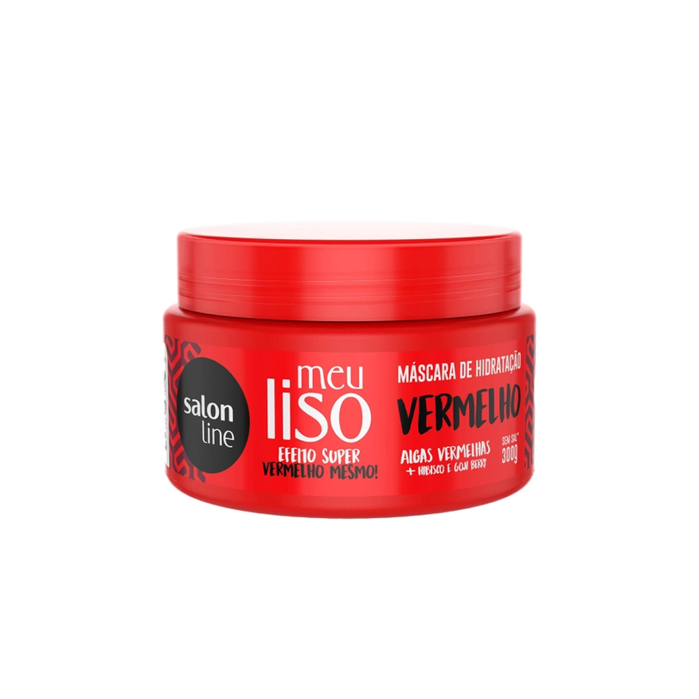 Máscara de Hidratação Meu Liso Super Vermelho Salon Line 300g