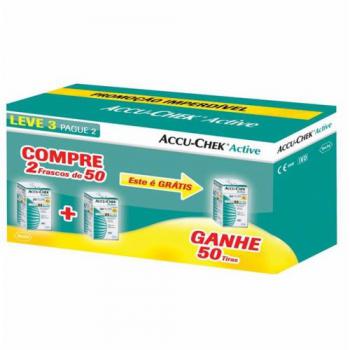 TIRA PARA TESTE ACCU CHEK ACTIVE C/50 - LV3PG2