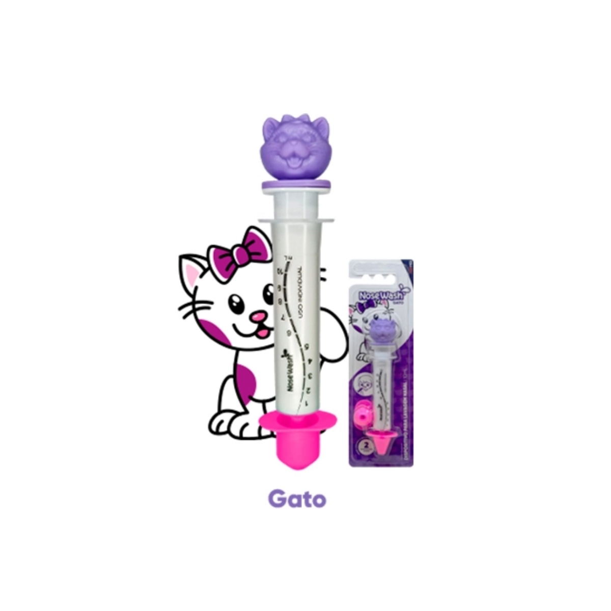 Dispositivo para Lavagem Nasal Nosewash Gato 10ml