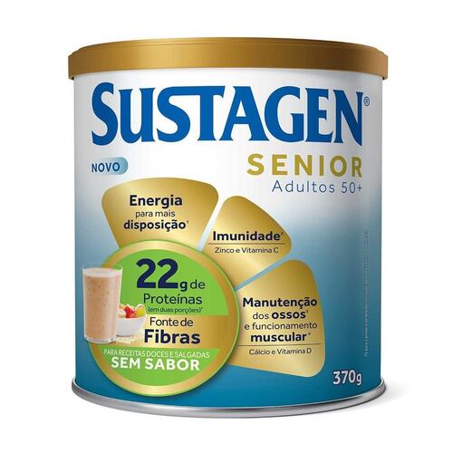 Sustagen Senior Adultos 50+ Sem Sabor 370G