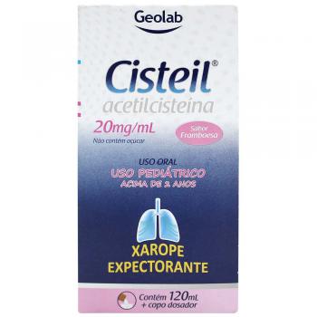 Cisteil 20mg/mL,120mL de xarope infantil + copo medidor