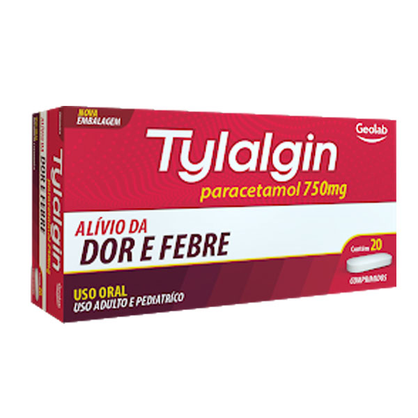 Tylalgin Comprimido 750mg blister com 20 comprimidos